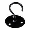 Powder Coated Black Metal Planters Wall Hanger Hook